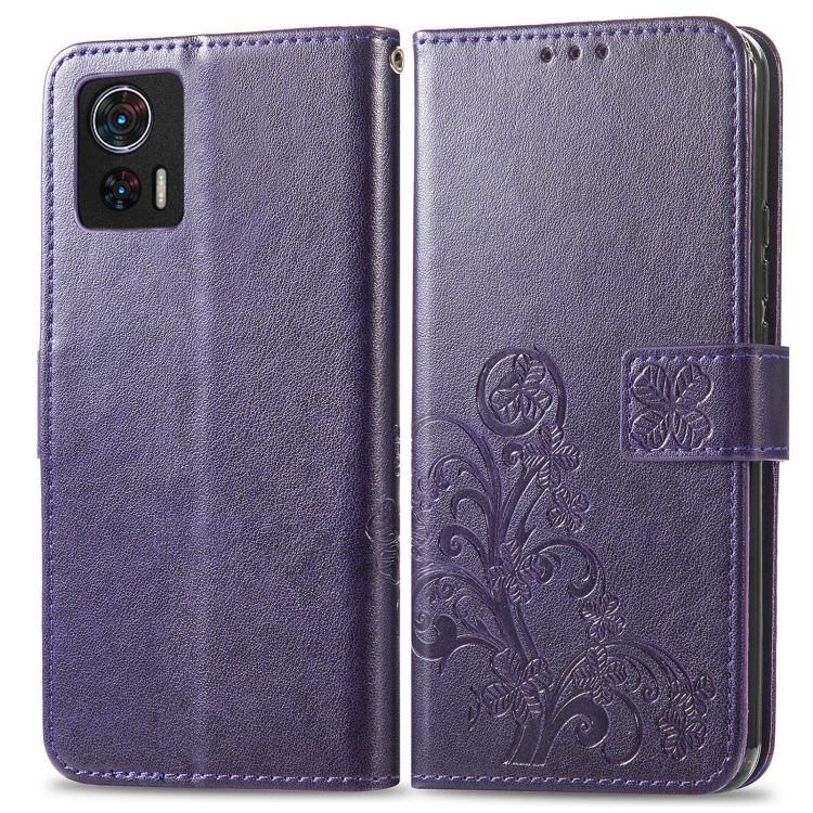 ART FLOWER S Husa portofel Motorola Edge 30 Neo violet