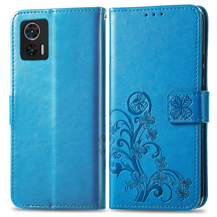 ART FLOWER S Husa portofel Motorola Edge 30 Neo albastru