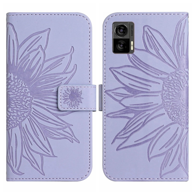 ART SUN FLOWER portofel cu curea Motorola Edge 30 Neo violet