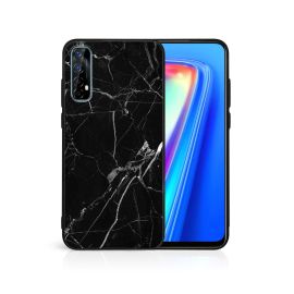 PROTEMIO MY ART Husă de protecție Realme 7 BLACK MARBLE (142)