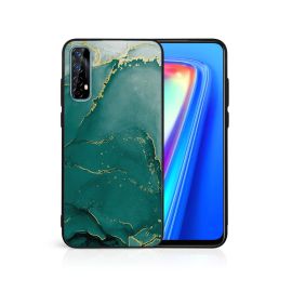 PROTEMIO MY ART Husă de protecție Realme 7 GREEN MARBLE (145)