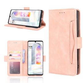 SLOT Peňaženkový obal pre LG Velvet ružový