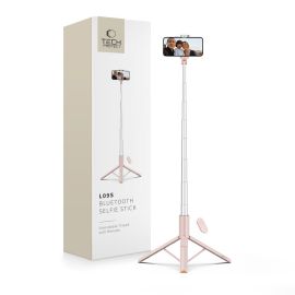 TECH-PROTECT L09S Selfie stick cu trepied PINK
