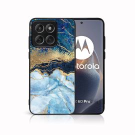 MY ART Husă de protecție pentru Motorola Edge 60 Pro BLUE MARBLE (141)