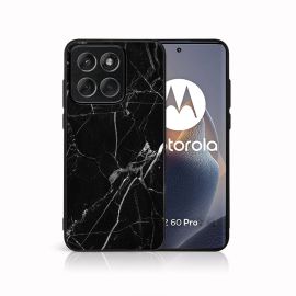 MY ART Husă de protecție pentru Motorola Edge 60 Pro BLACK MARBLE (142)