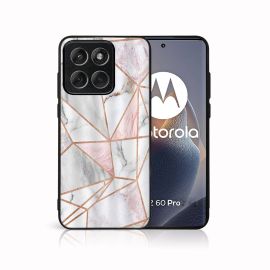 MY ART Husă de protecție pentru Motorola Edge 60 Pro PINK MARBLE (143)