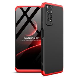 Husa de protectie 360° Xiaomi Redmi Note 11 / Note 11S negru-rosu