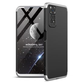 Husa de protectie 360° Xiaomi Redmi Note 11 / Note 11S negru-argintiu