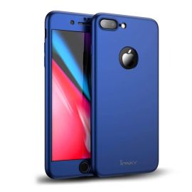 IPAKY 360° Pro + sticlă securizată Apple iPhone 8 Plus albastru