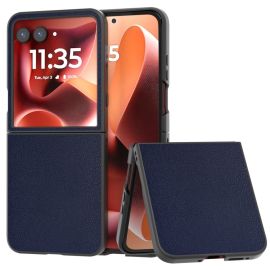 LEATHER Husă de protecție pentru Motorola Razr 60 Ultra bleumarin