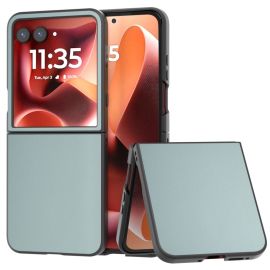 LEATHER Husă de protecție pentru Motorola Razr 60 Ultra albastru deschis