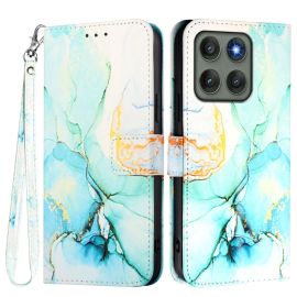 ART MARBLE Husă tip portofel pentru Motorola Edge 60 Pro GREEN