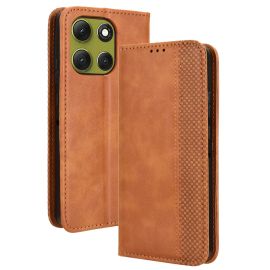 BUSINESS Husă tip portofel pentru Motorola Moto G86 5G, maro