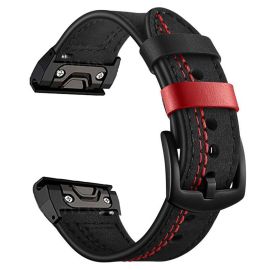 VANGUARD QuickFit Curea din piele pentru Garmin - lățime 22mm negru