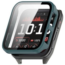 PC FULL COVER Husă de plastic cu sticlă pentru Garmin Venu X1 verde