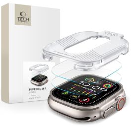 TECH-PROTECT SUPREME SET 2 PACK Sticlă de ceas călită Apple Watch Ultra 1 / 2 / 3 49 mm