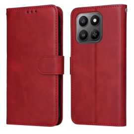 Husă tip portofel SMOOTH pentru Honor 400 Smart 5G / Honor X7d roșu