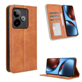 BUSINESS Husă portofel pentru Realme GT 7 5G / Realme GT 7T 5G maro