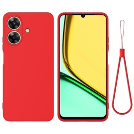 RUBBER Husă de protecție pentru Realme Note 60 roșu