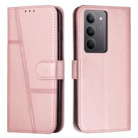 STITCHED Husă portofel pentru Realme C75 / Realme 14x 5G roz