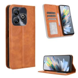 BUSINESS Husă portofel pentru ZTE Blade A75 maro