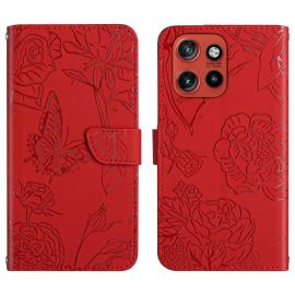ART BLOSSOM Portofel husă pentru Motorola Edge 60 Neo roșu