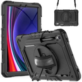 SOLID 360 Carcasă durabilă pentru Samsung Galaxy Tab S9 / Tab S9 FE / Tab S10 FE negru