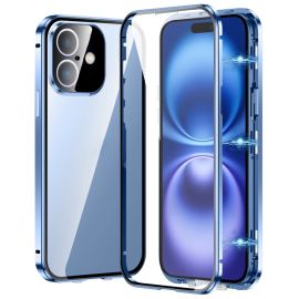 Capac magnetic 360 pentru Apple iPhone 16 Plus albastru