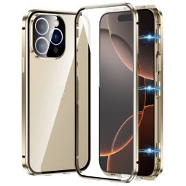 Capac magnetic 360 pentru Apple iPhone 16 Pro Max gold
