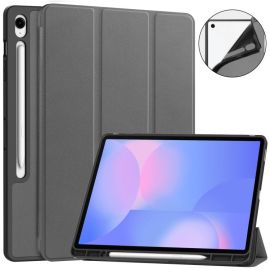 Capac articulat LEATHER pentru Samsung Galaxy Tab S10 FE+ gri