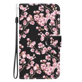ART Husă portofel pentru Honor X6b PLUM BLOSSOM