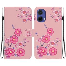 ART Husă portofel pentru Motorola Moto G85 5G CHERRY BLOSSOM