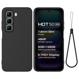 RUBBER Husă de protecție pentru Infinix Hot 50 5G negru