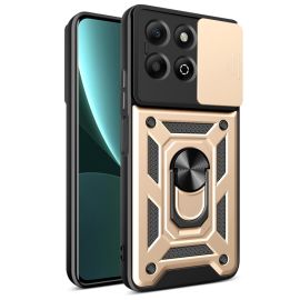 RING CAMERA Capac cu suport pentru Honor X6b gold