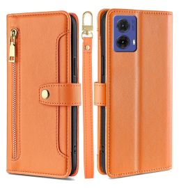 PASTEL Husă portofel pentru Motorola Moto G85 5G portocaliu