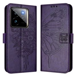 ART BUTTERFLY Husă portofel pentru Realme GT 7 Pro 5G violet închis
