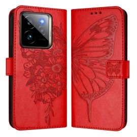 ART BUTTERFLY Husă portofel pentru Realme GT 7 Pro 5G roșu