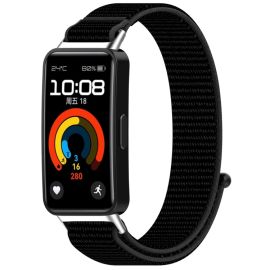 NYLON Curea interschimbabilă pentru Huawei Band 10 / Band 9 / Band 8 neagră