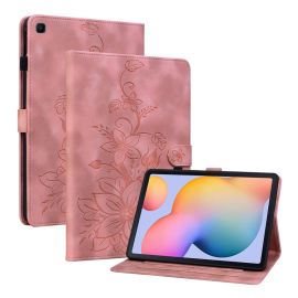 Husă ART LILY cu clapetă pentru Samsung Galaxy Tab S6 Lite 2024 / S6 Lite 2022 / S6 Lite roz