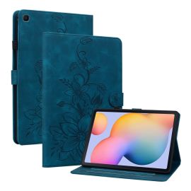 Husă ART LILY tip carte pentru Samsung Galaxy Tab S6 Lite 2024 / S6 Lite 2022 / S6 Lite albastru