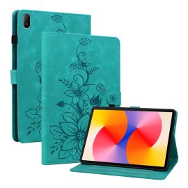 Husă cu flip ART LILY pentru Huawei MatePad SE 11 2024 verde