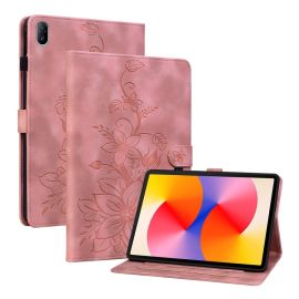 Husă cu flip ART LILY pentru Huawei MatePad SE 11 2024 roz