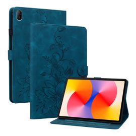 Husă cu flip ART LILY pentru Huawei MatePad SE 11 2024 albastră