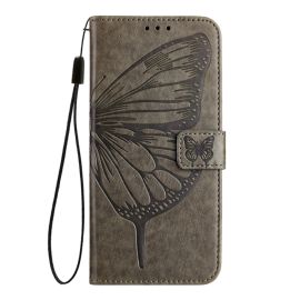 ART BUTTERFLY Husă portofel pentru TCL 501 gri