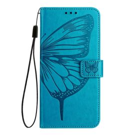 ART BUTTERFLY Husă portofel pentru TCL 501 albastru