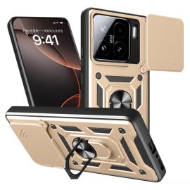 RING CAMERA Capac cu suport pentru Xiaomi 15 gold