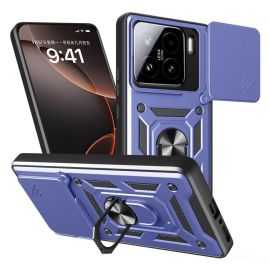 RING CAMERA Capac cu suport pentru Xiaomi 15 albastru