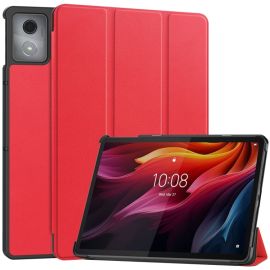 LEATHER Capac cu balamale pentru Lenovo Tab K11 Plus roșu