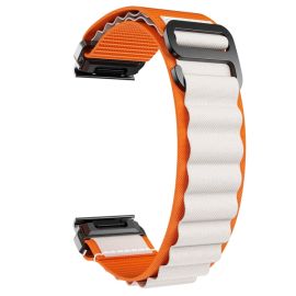 PROTEMIO Brățară alpină QuickFit pentru Garmin - lățime 22mm portocaliu-bej