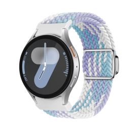 Curea din nailon împletită pentru Samsung Galaxy Watch 7 (40 / 44 mm) VIOLATE